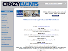 Tablet Screenshot of crazyevents.ch